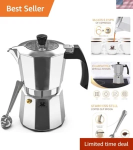 6 Tassen Transparent Deckel, Hochglanz Finish, mit Kaffee Clip Löffel - Kaffee... - Bild 1 von 8