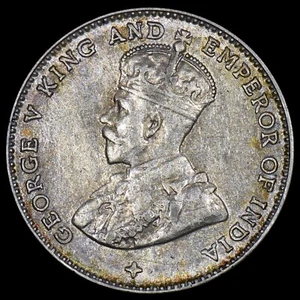 1918 STRAITS SETTLEMENTS 10 CENT ✪ AU ALMOST UNC ✪ SILVER UNCIRCULATED ◢TRUSTED◣ - Picture 1 of 2