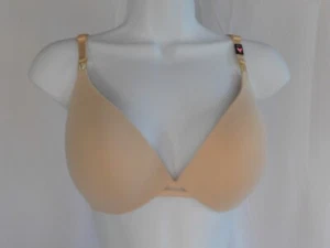 Reggiseno donna Victoria's Secret ferretto incrociato beige rialzo tuffo taglia 32DDD - Foto 1 di 12