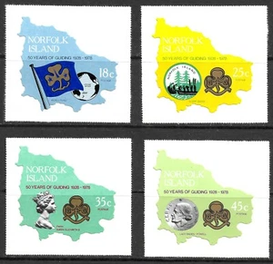 Norfolk Island Scott 225-228 Self Adhesive Set VF Mint Never Hinged - Picture 1 of 5