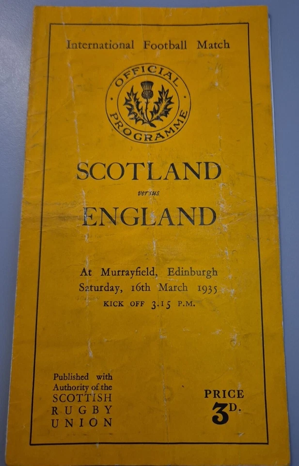 1935 Scotland v England - Image 1 of 2