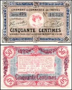 France 50 Centimes, 1918 (1926), P-JP-124-13, UNC - Picture 1 of 1