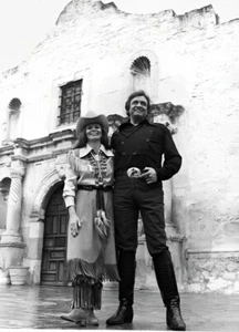 Johnny Cash June Carter The Alamo San Antonio TX POSTER 24 X 18 Inches Wall Art - Picture 1 of 2