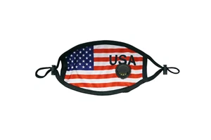 Máscara facial de EE. UU. con bolsillo / Bandera de EE. UU. / Máscara facial bandera de EE. UU. - Imagen 1 de 4
