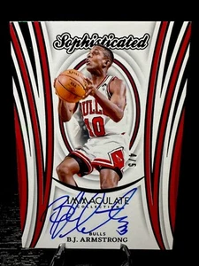 2023-24 Immaculate Collection Sophisticated On Card Auto BJ Armstrong Green /5 - Picture 1 of 3