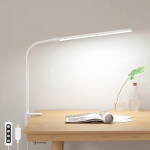 Small Desk Lamp with Clamp, LED Reading Lamp with 3 Color Modes 10 Brightness... - Picture 1 of 9