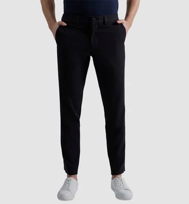 Pantalones de vestir Kenneth Cole Reaction para hombre negros ajustados mezcla de lino talla 34W 34L Foto 1 de 3