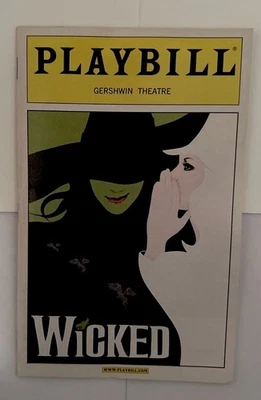 Rare Wicked Playbill (Original Broadway Cast) Idina Menzel Kristin Chenoweth ‘04 - Image 1 of 4
