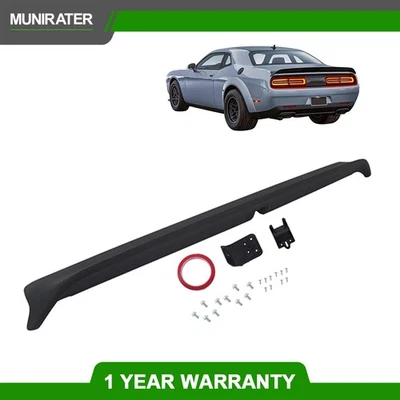 Black Hellcat Style Matte Trunk Spoiler Wing New For Dodge Challenger 2015-2024 Foto 1 de 4