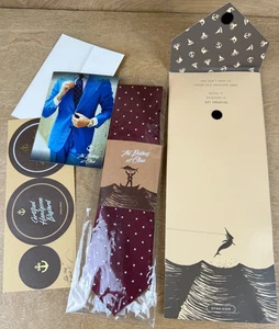 Krawatte Brothers OTAA australisches Mahagoni weinrot mit weißen Tupfen - Bild 1 von 14