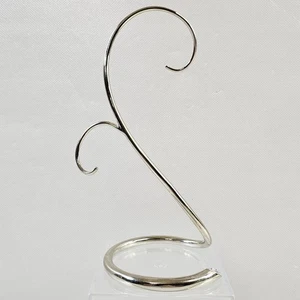Swarovski Crystal 1076800 Christmas Ornament Two Hook Chrome Display Stand - Picture 1 of 11