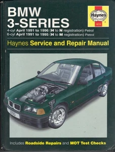 BMW 3 SERIES,E36,316,318i,318is,320i,325i HAYNES WORKSHOP MANUAL 1991-1996 - Picture 1 of 1