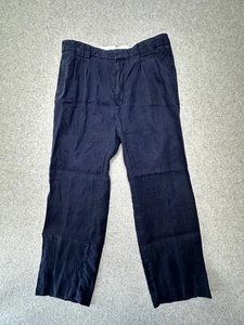 Pantalones de golf Polo Ralph Lauren de lino para hombre 36x30 azul marino 100 % lino - Imagen 1 de 10