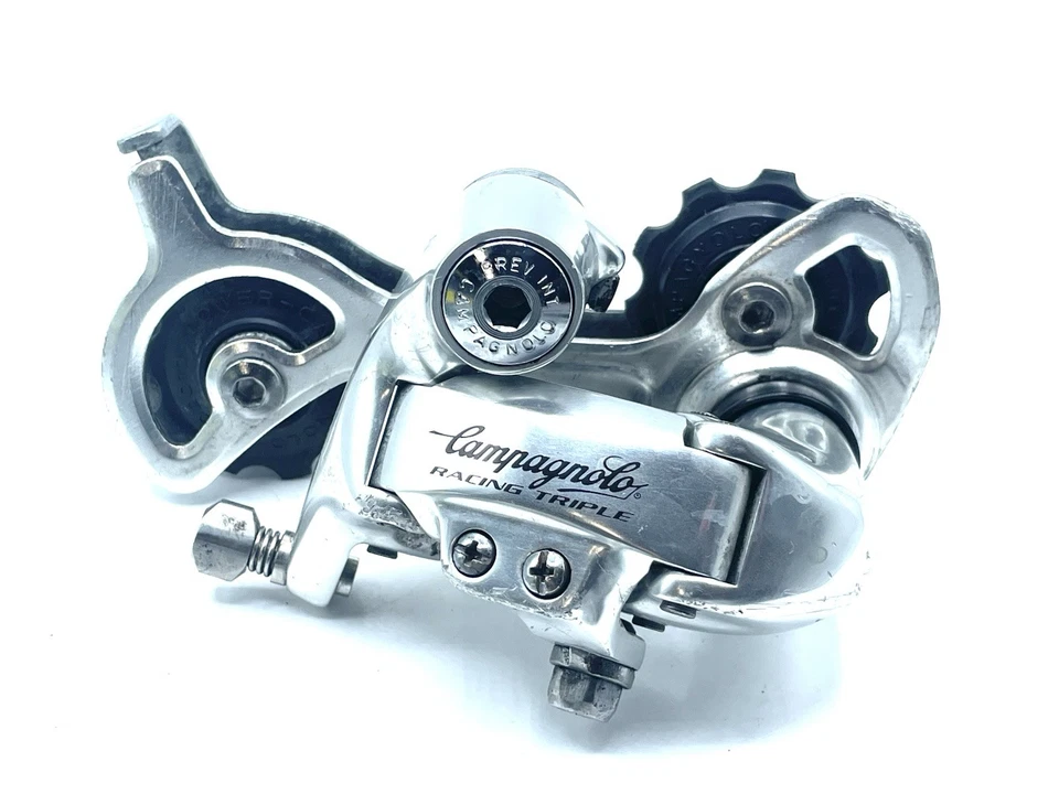 Desviador trasero vintage Campagnolo Racing triple jaula larga vintage Campy 8s Foto 1 de 4