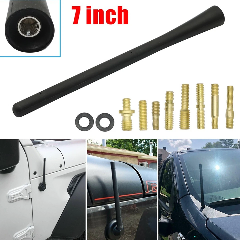 Mástil de radio de antena corta de 7" para Jeep Wrangler Unlimited 2001-2022 5064351AB Foto 1 de 4