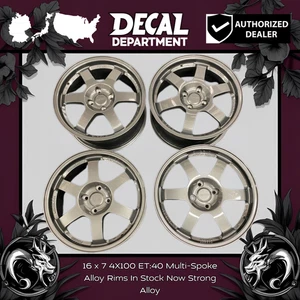 4PCS 16 x 7 4x100 ET:40 CB:73.1 Aftermarket Wheels Free Shipping Fits Toyota - Bild 1 von 1