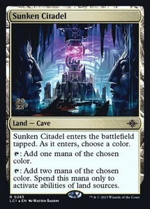 MTG SUNKEN CITADEL FOIL PRE EXC - CITTADELLA SOMMERSA 285 - LCI - MAGIC PRE - Picture 1 of 1