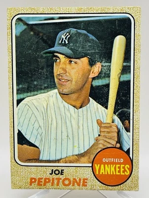 1968 Topps Joe Pepitone #195 New York Yankees Foto 1 de 3