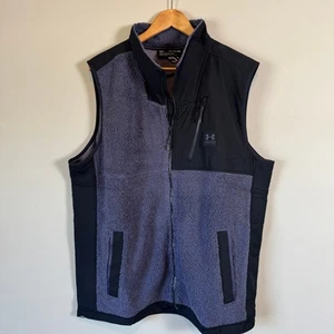 Under Amour VA Mission Men's Vest Sz XXL Two Tone Full Zip Pockets Drawstring - Picture 1 of 10