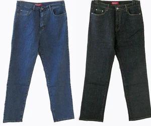 Pantalone jeans uomo RE&X blu nero taglia 44-64 - Foto 1 di 3