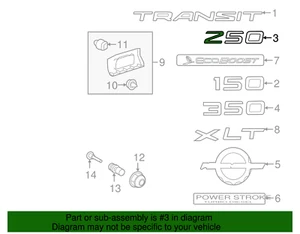 Ford OEM 2015-2020 Transit "250" Nameplate FK4Z9942528E New in package - Picture 1 of 2