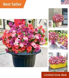 Artificial Flowers for Outdoors, 6 Bundles Fake Outdoor Hibiscus Flowers UV Resi - Picture 1 of 10