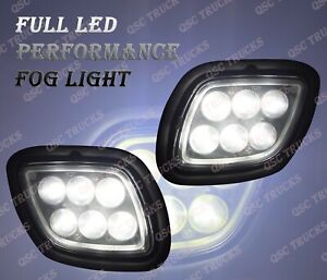 QSC Full LED Performance Fog Lights Lamps Pair for Freightliner Cascadia 08-16