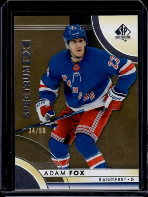 2023-24 SP Authentic Spectrum FX Gold #S12 Adam Fox 34/50 - Image 1 of 2