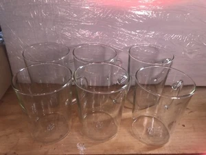 Simax Klar Kaffee oder Tee Becher oder Tasse - Glas 6er Set (6) aus Tschechoslowakei-WB - Bild 1 von 9