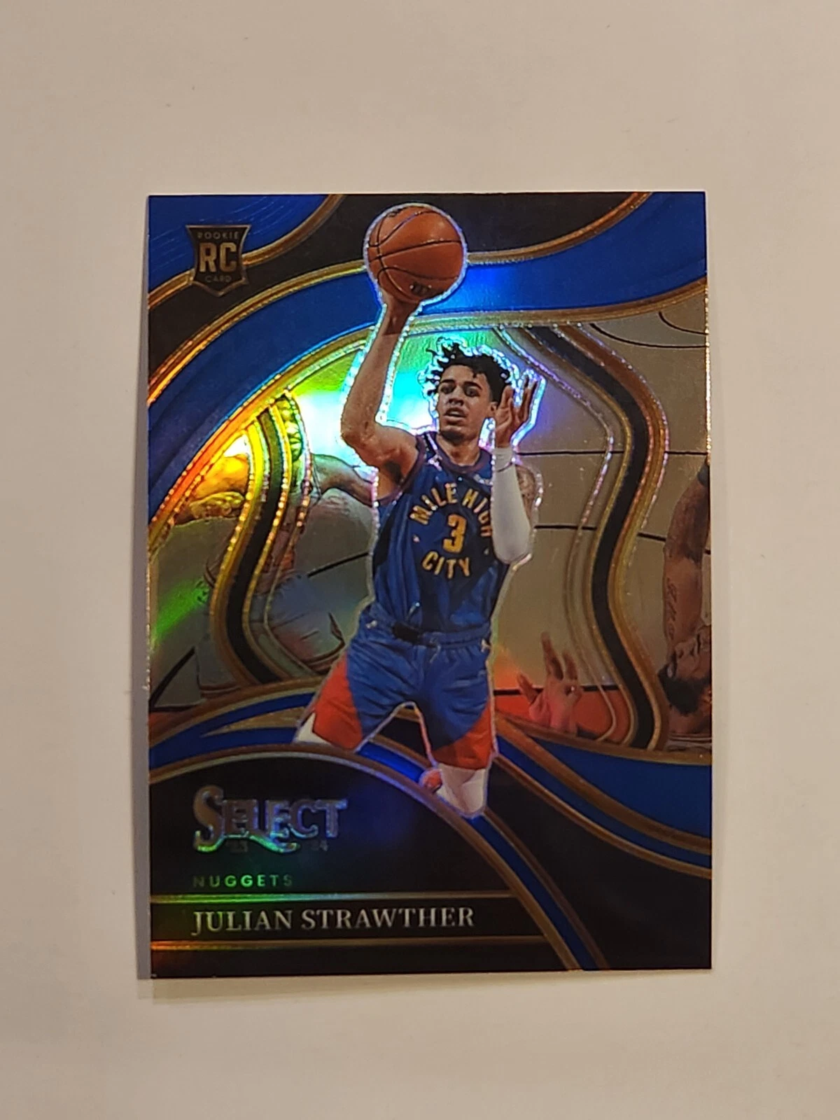 2023-24 Panini Select Courtside Julian Strawther BLUE PRIZM RC #283