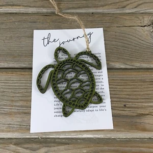 Sea Turtle Story Card Christmas Ornament - Picture 1 of 3