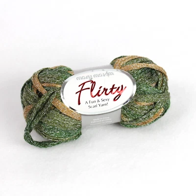 Mary Maxim Flirty Ruffle Mesh Scarf Yarn Earth Shaker 3.5oz 44 Yards  - Image 1 of 3