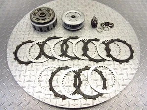 2002 98-03 Yamaha VStar 650 XVS650 Classic Clutch Basket Inner Outer Plates Lot - Picture 1 of 12