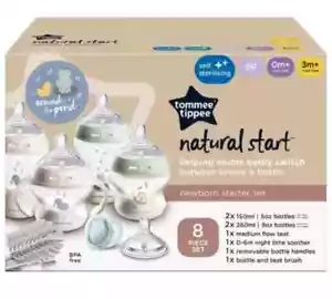 Tommee Tippee 8 Piece Natural Start Newborn Starter Set 0+ months - Picture 1 of 4