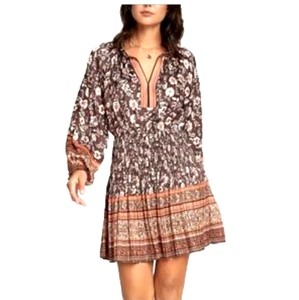 Vestido Anthropologie Current Air Talla M Motivo PP Nuevo con Etiquetas Pliegues - Imagen 1 de 16