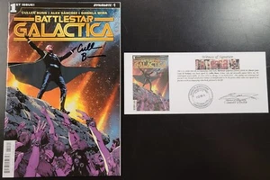 Battlestar Galactica Classic (2016) #1 Guice Cover SIGNED Cullen Bunn Notarized - Picture 1 of 6