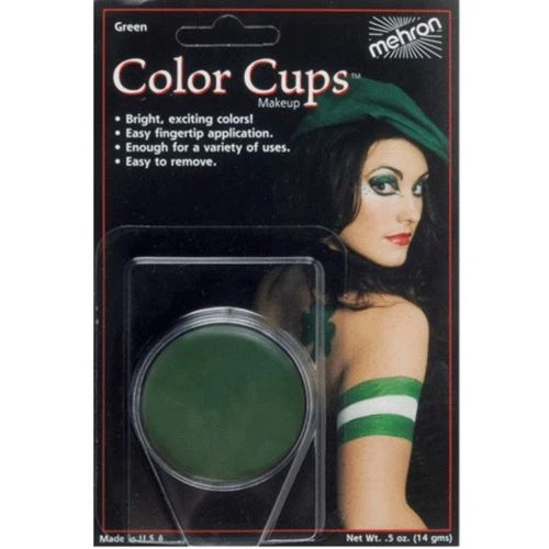 MAQUILLAJE PINTURA GRASA A BASE DE ACEITE TAZA COLOR VERDE MEHRON  Foto 1 de 1
