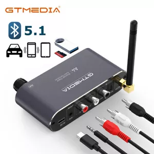 Bluetooth 5.1 Empfänger Sender Optical Coaxial AUX USB Hifi Musik Audio Adapter - Bild 1 von 12