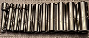 CAT Caterpillar 213-9965 10 pc Socket Set 1/4 Drive DEEP 3/16" - 9/16" 6-Point - Picture 1 of 6