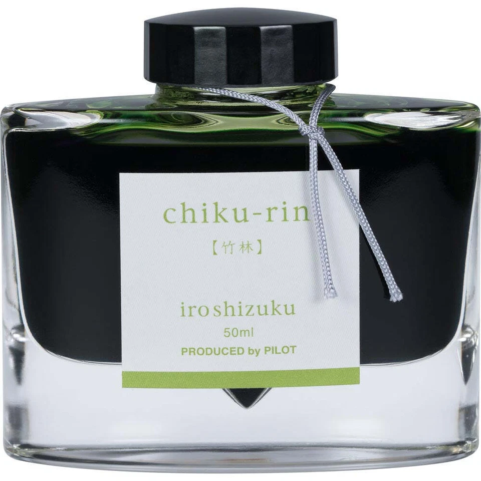 Tinta embotellada Pilot Iroshizuku (bosque de bambú - verde lima) Chiku-Rin 50 ml Foto 1 de 1