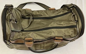 Atlantic Carry-on Travel Overnight Duffle Bag Luggage Tote Green w/Shldr Strap - Picture 1 of 16