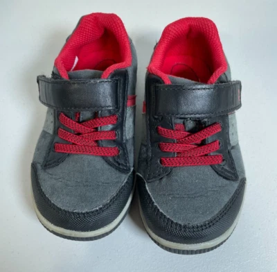 Surprize by Stride Rite Miles Toddler Boys Gray Red Athletic Shoes Size 7 - Image 1 of 4