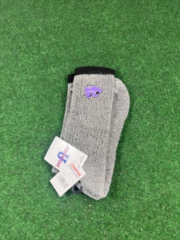 Kansas State Wildcats College Team Crew Socks Size 10-13 New Cover