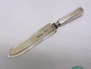 Sterling Silber Lesezeichen von Saunders & Shepherd Chester England 1887 - Bild 1 von 3