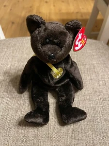 TY Beanie Babies ~ 2003 TY Signature Brown Bear ~ Mint w/Tags ~ 10 Years! - Bild 1 von 3