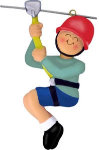 Adorno de árbol de Navidad personalizado macho tirolina - Imagen 1 de 1
