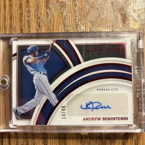 Andrew Benintendi 2022 Panini Immaculate Auto #d 14/49 Kansas City Royals - Picture 1 of 3