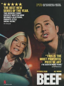 BEEF Netflix 8" x 11" Print Ad – Steven Yeun & Ali Wong  –  Emmy FYC - Picture 1 of 1