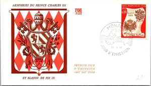 Monaco SC# 684 FDC 1968 Coat of arms of Prince Charles III - A02661 - Picture 1 of 2