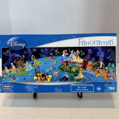 Disney Panoramas Puzzle World Of Disney New & Sealed 750 Pieces Many Characters! - Image 1 of 4